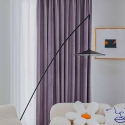 115 Colors, E43-19 A Pair Of Deep Lavender Velvet Curtains , Living Room Curtains, Velvet Drapery Panels, Bedroom Custom Made - thumbnail 3
