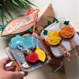 Personalised Felt Quiet Book From 6 Month To 2 Years, Educational Book, Felt Busy Book, Baby Activity Book. Activity Toys - thumbnail 3