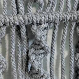 Grey Macrame Wall Hanging - thumbnail 4