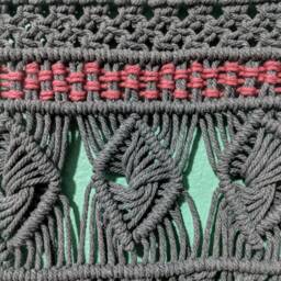 Grey Macrame Wall Hanging - thumbnail 3
