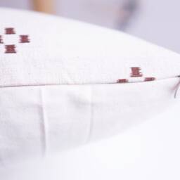 Brown Tribal Hemp Hand Woven Natural Dye Color Hmong Lumbar Pillow Cover - thumbnail 4