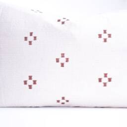 Brown Tribal Hemp Hand Woven Natural Dye Color Hmong Lumbar Pillow Cover - thumbnail 3