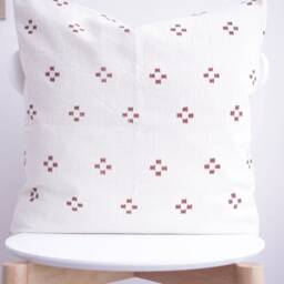 Brown Tribal Hemp Hand Woven Natural Dye Color Hmong Lumbar Pillow Cover - thumbnail 2