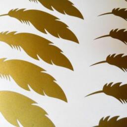 20 Feather Stickers, Feather Decals, Wall Decor, Vinyl Decal, Living Room Decor, Sticker, Home Decals - thumbnail 2