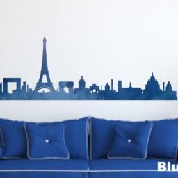Paris Wall Decals - Silhouette City Skyline Decal Eiffel Tower - thumbnail 3