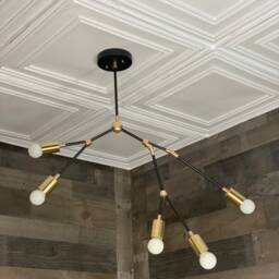 Gezel 5 Light Modern Geometric Sputnik Abstract Chandelier - thumbnail 4