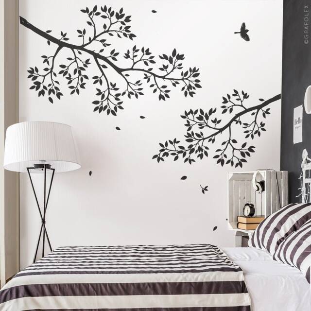Wall Sticker Branches With Birds Wall Decal Mural Branch Vinyl Decor Bedroom Living Room W402 - image 1