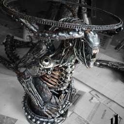 100cm Metal Monster Table - Include A Glass Tabletop - thumbnail 3