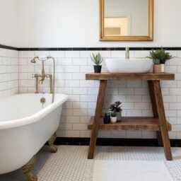 Mullion - Handmade Rustic Pine Furniture Solid Timber Vanity Unit Wooden Bathroom