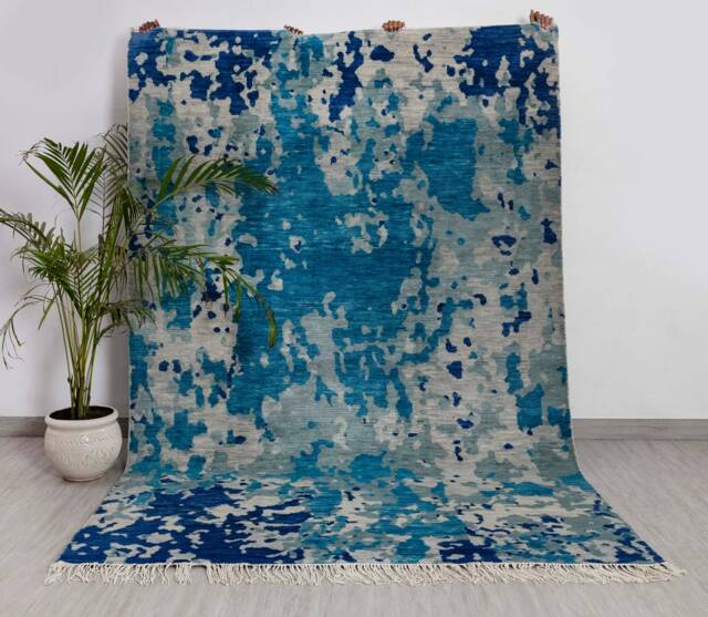 6x9 Rug Abstract Wool #8129 - 180x275 cms - image 1