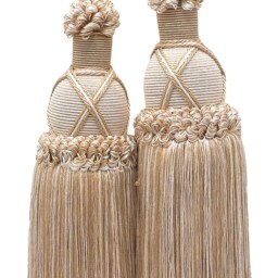 "D??copro Double Curtain & Drapery Tassel Tieback, Length 10"" - 25cm, Spread 30" - thumbnail 2