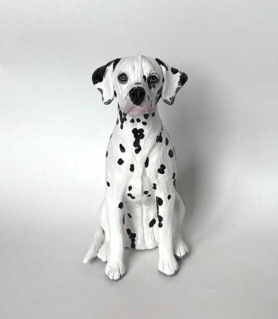 Custom Dog Urn Pet Memorial Portrait Sculpture Dalmatian - image 1