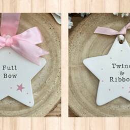 Personalized Pregnancy Announcement Ceramic Heart Keepsake Hand Stamped Decor - thumbnail 3