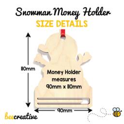 Money Holder Ornament - Christmas Gift Personalised Wallet For Girls With Red Bag - thumbnail 3