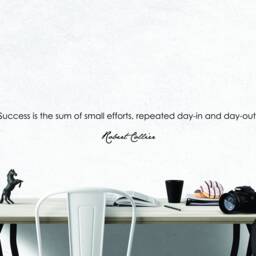 Success Is Small Efforts Wall Decal - Discipline Quote Decor - thumbnail 2
