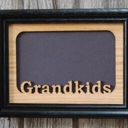 Grandkids Picture Frame - 5x7 Holds 4x6 Photo Family Frame, Gift For Grandparents, Grandma Grandpa - thumbnail 2
