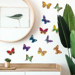 Butterfly Decal, Butterflies, Colorful Butterflies Wall Stickers, Vinyl Stickers - thumbnail 2