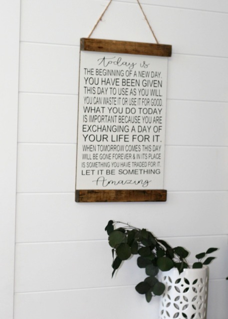 Inspirational Sign, Motivational Today Is The Beginning, Quote, Collage Wall, Home Decor, Gift - image 1