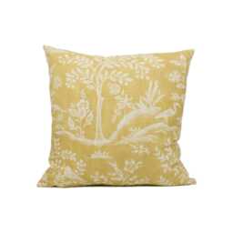 Nina Campbell - Foret Ochre 1 Enchanting Green Woodland Wildlife Scenes Cushion Cover Handmade Throw Pillow Designer Home D??cor - thumbnail 3