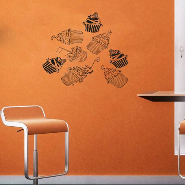 Cupcake Wall Decal Bakery Vinyl Sticker 1197 - image 1