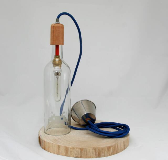 Space Invaders Upcycled Bottle Lamp - image 1