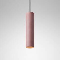 Pendant Minimalist Light Round Colored Concrete Lighting Fixture Cromia Lamp in Burgundy - thumbnail 1