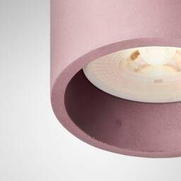 Pendant Minimalist Light Round Colored Concrete Lighting Fixture Cromia Lamp in Burgundy - thumbnail 2