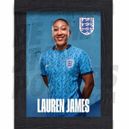Lionesses James 23/24 Away Headshot Poster - Officially Licensed Product A4/A3 Framed Options - thumbnail 2
