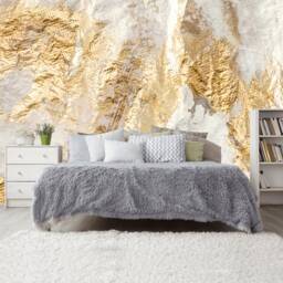 3D White Gold Luxury Golden Graffiti Wall Texture Wallpaper Sticker Decor Ceiling Mural Self Adhesive Exclusive Design Photo - thumbnail 3