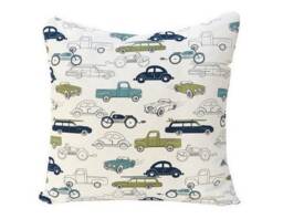 Sale Decorative Pillow Cover - One 16 X16 -Retro Rides Felix/Natural - thumbnail 1
