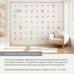 Confetti - Fabric Wall Decal Yum Mej - thumbnail 4