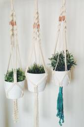 Macrame Plant Hanger, Hanging Planter No Tariffs/Fees To Usa