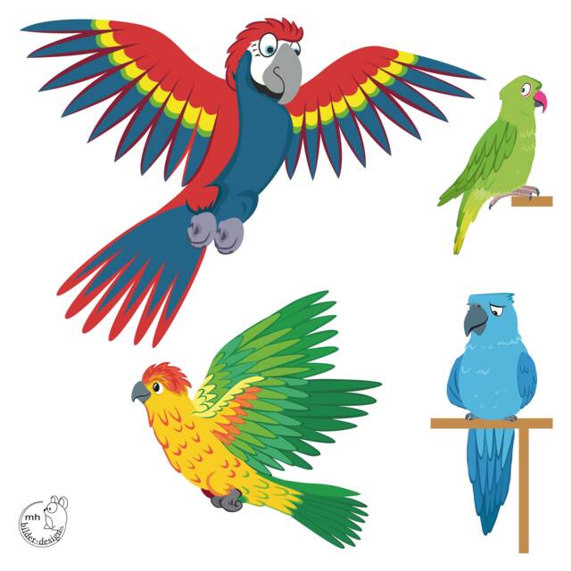 "Wall Decal ""Parrot" - image 1
