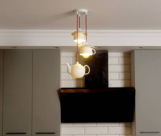 Pendant Light, Mood Lighting, Teacup Setup Chandelier - image 1