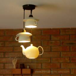Pendant Light, Mood Lighting, Teacup Setup Chandelier - thumbnail 3