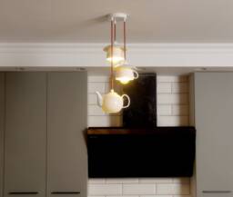 Pendant Light, Mood Lighting, Teacup Setup Chandelier