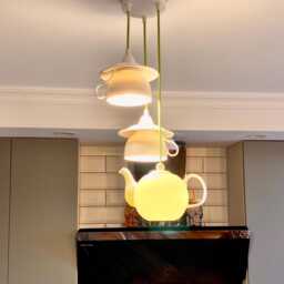 Pendant Light, Mood Lighting, Teacup Setup Chandelier - thumbnail 4
