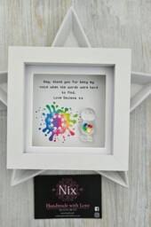 Puzzle Piece Frame, Hands, Autism Children's Thank You Gift, Neurodiversity Adhd, Aspergers, Asd, Additional Needs Send, Teacher Gift - thumbnail 1