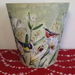 Plant Pot, Ceramic Pot, Pot & Planter, Flower Pot, Garden Pot, Indoor & Outdoor Pot, Decoupage, Gift, Pot Saucer, Home Garden Decoration - thumbnail 2