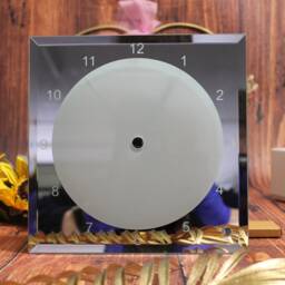 Personalised Photo Clock With Any Custom Photo Gift Glass Mirror Clock - thumbnail 4