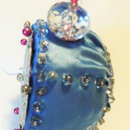 Handmade Hand Beaded Original Shatterproof Christmas Ornament Gift With Stained Glass Effect - thumbnail 3