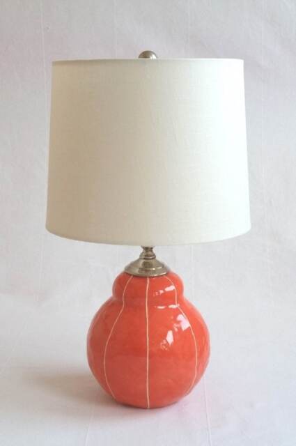 Ceramic Bedside Table Lamp. Colorful Modern Interior Lighting - image 1