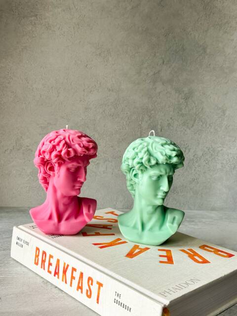 David Head Soy Wax Candle - Bust Sculpture - image 1