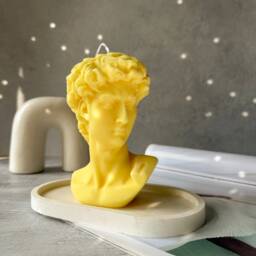 David Head Soy Wax Candle - Bust Sculpture - thumbnail 3