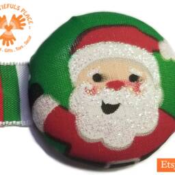 Santa Magnetic Curtain Tiebacks, Christmas Decor, Set Of 2 - thumbnail 2