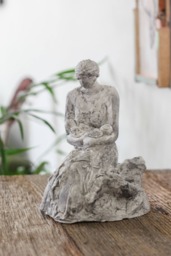 Twins - Original Sculpture Of Mother & Twin Babies - thumbnail 1