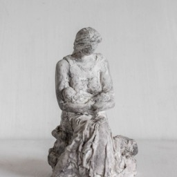 Twins - Original Sculpture Of Mother & Twin Babies - thumbnail 4