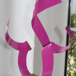 "Great Modern Abstract Aluminum Metal Sculpture Artist Unique ""Get Lilac" - thumbnail 4