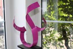 "Great Modern Abstract Aluminum Metal Sculpture Artist Unique ""Get Lilac"