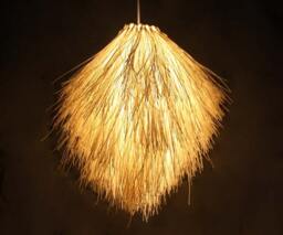 Creative Girl Long Hair Rattan Lighting-Pendant Lights-Chandelier-Hanging Lighting-Decor Lamp-Wicker Lamp-Ceiling Lightings-Rural Lights